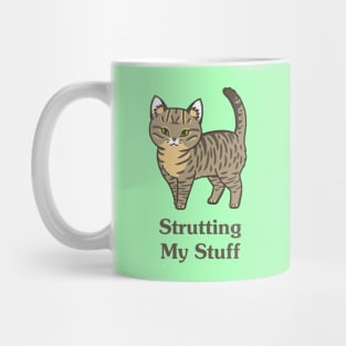 Strutting My Stuff Cat Mug